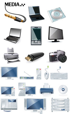 数码产品矢量素材 现代设计的核心元素